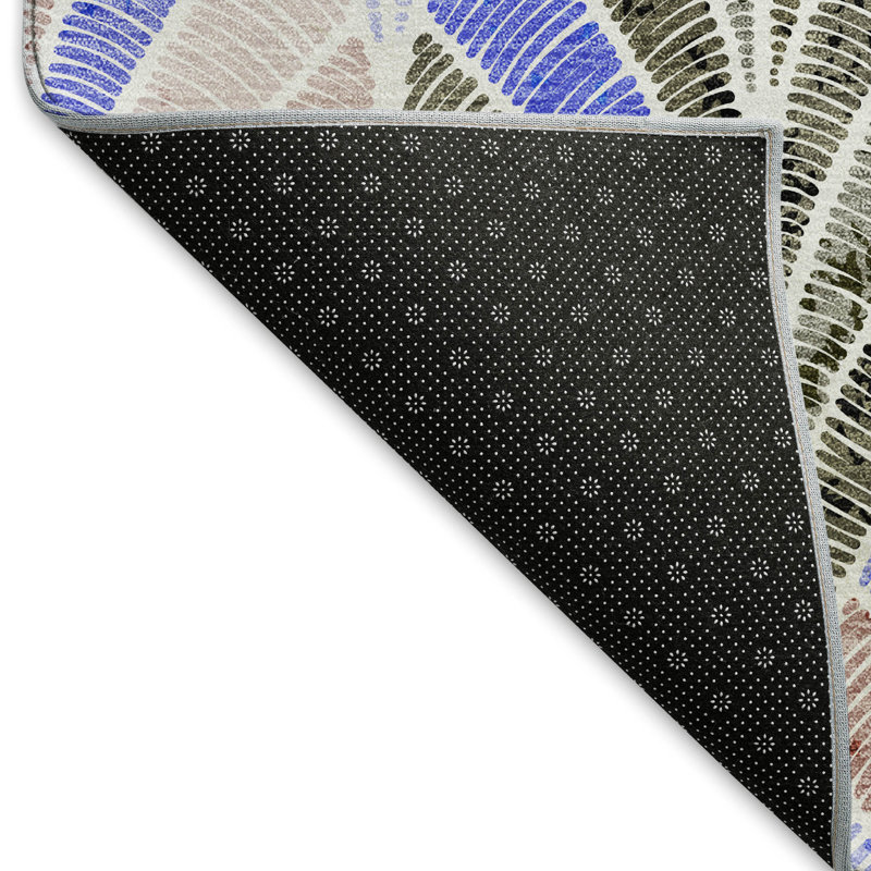 Premium Multicolor Microfiber Washable Rectangular Rug