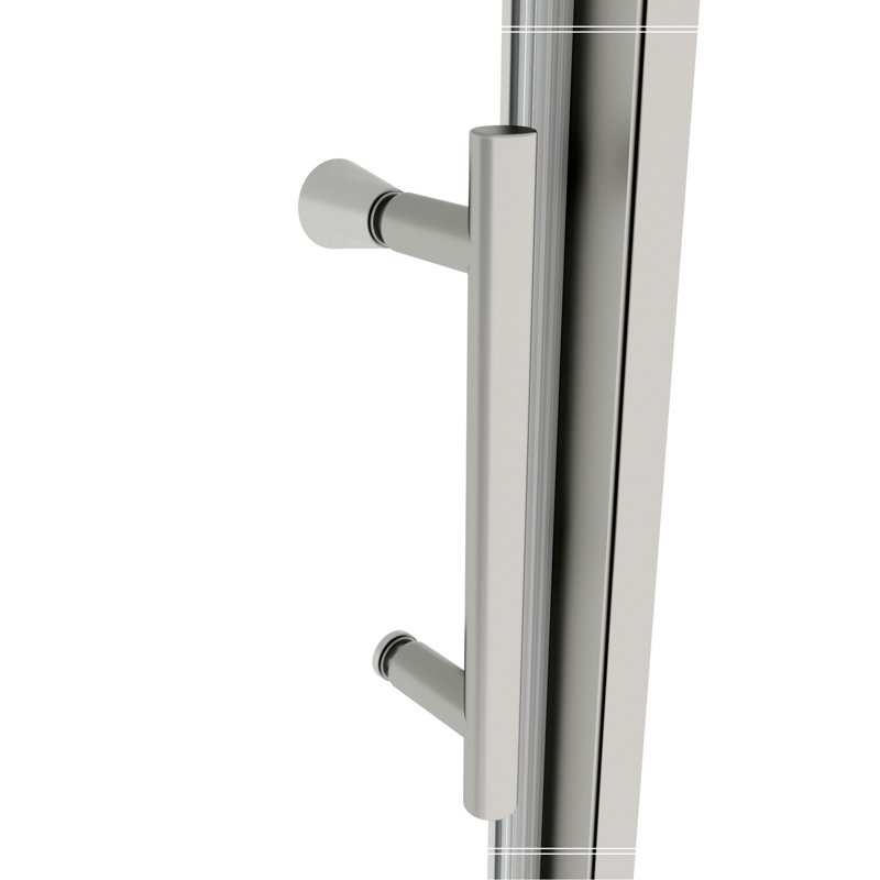 60 in. Chrome Framed Pivot Shower Door with Clear Glass