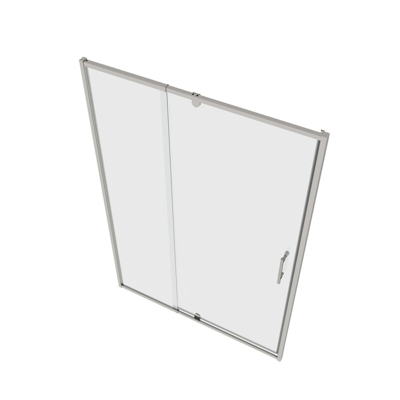 60 in. Chrome Framed Pivot Shower Door with Clear Glass