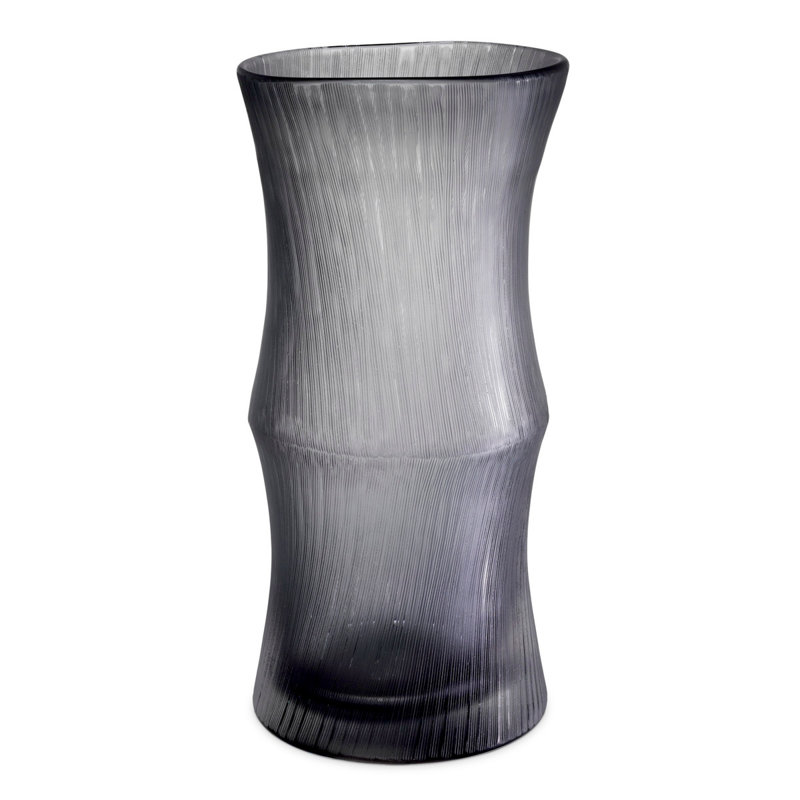 Thiara 14.76" High Handmade Clear Glass Table Vase