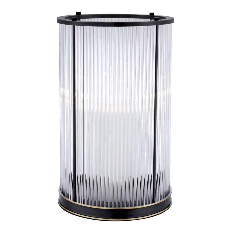 Mayson Large Bronze Glass Hurricane Lantern