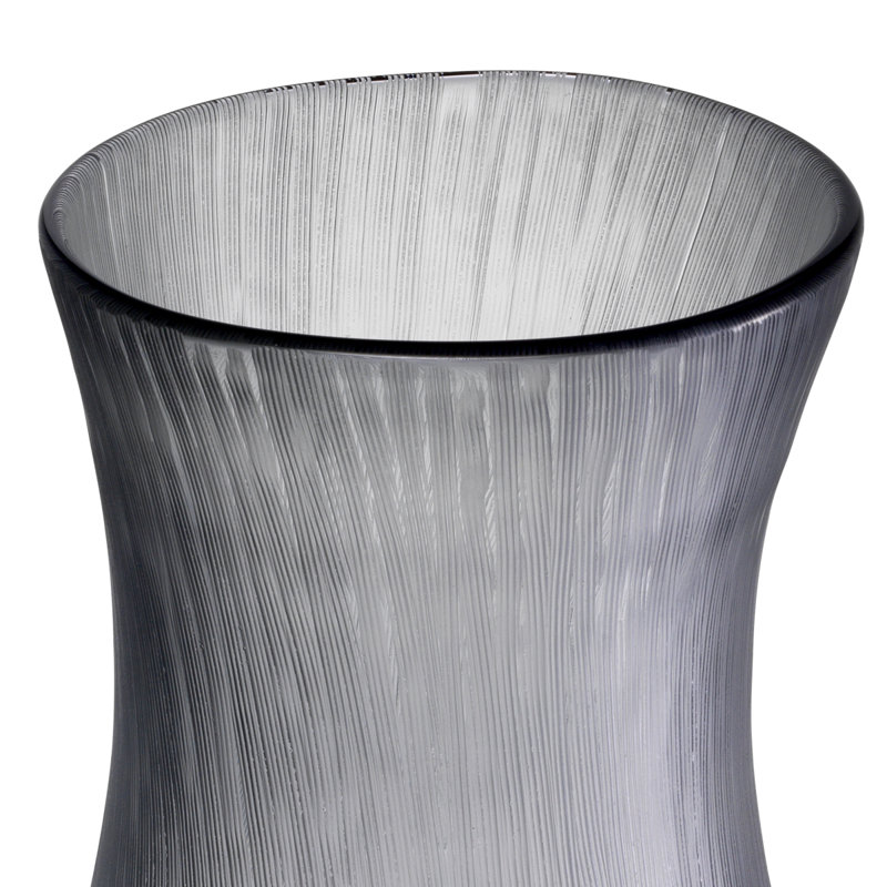 Thiara 14.76" High Handmade Clear Glass Table Vase