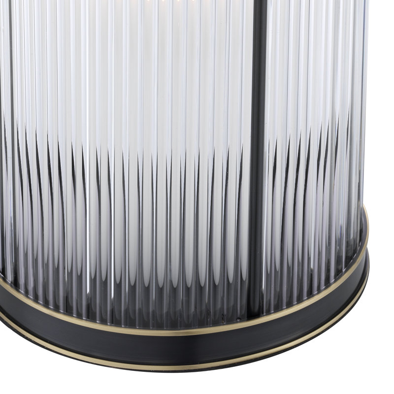 Mayson Large Bronze Glass Hurricane Lantern
