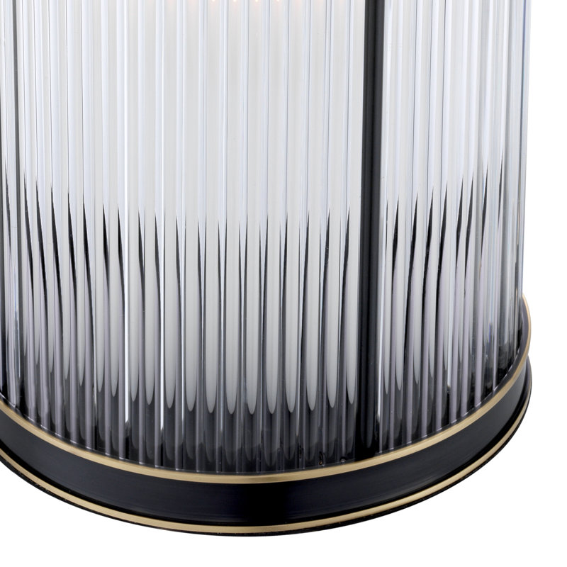 Mayson Large Bronze Glass Hurricane Lantern