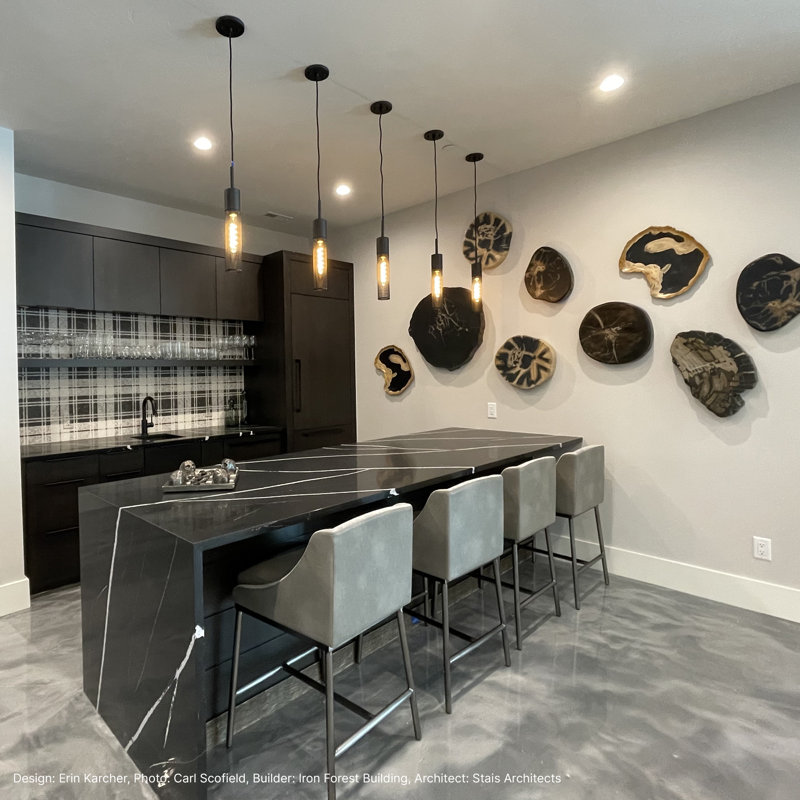 Black Mesh Indoor/Outdoor LED Pendant Light