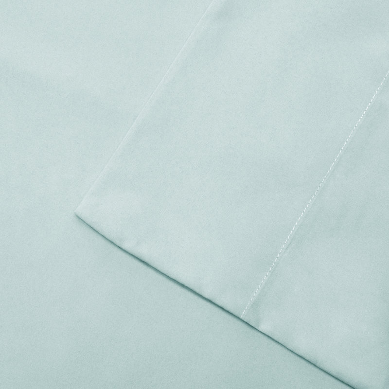 White Twin Deep Pocket Cotton Microfiber Sheet Set