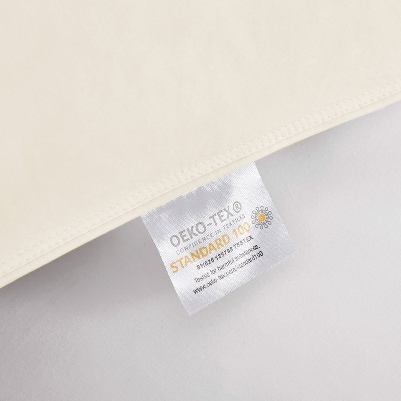 Off White Queen Feather and Down Blend Pillow Set