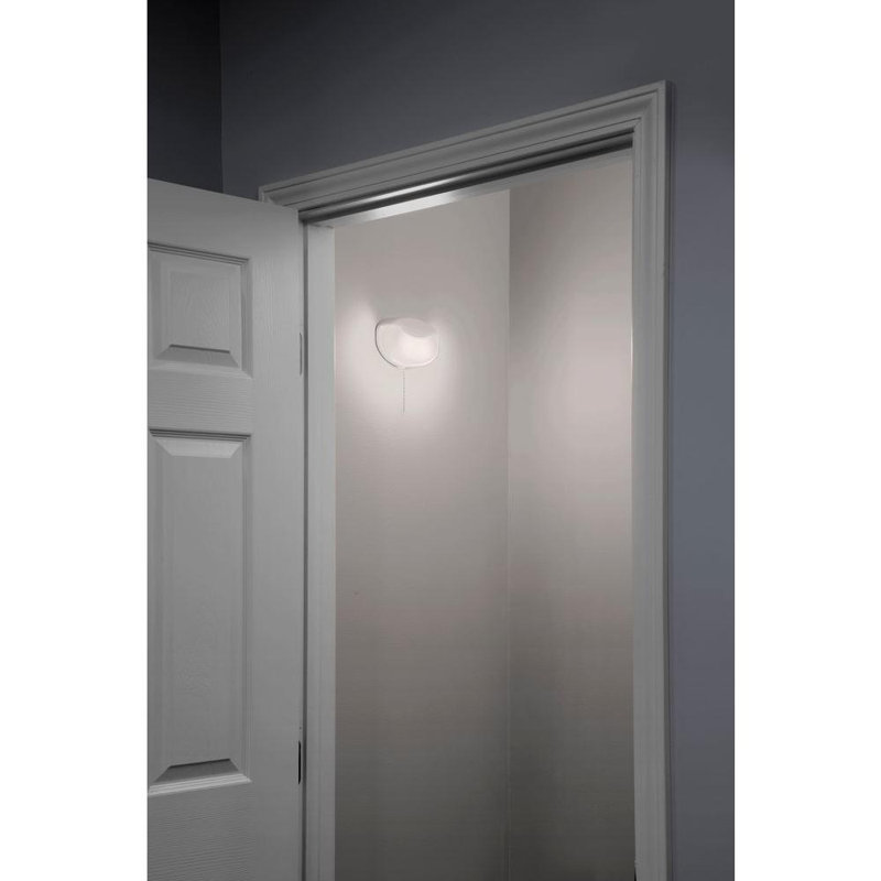 Sleek White Brushed Nickel LED Energy Star Flush Mount Light