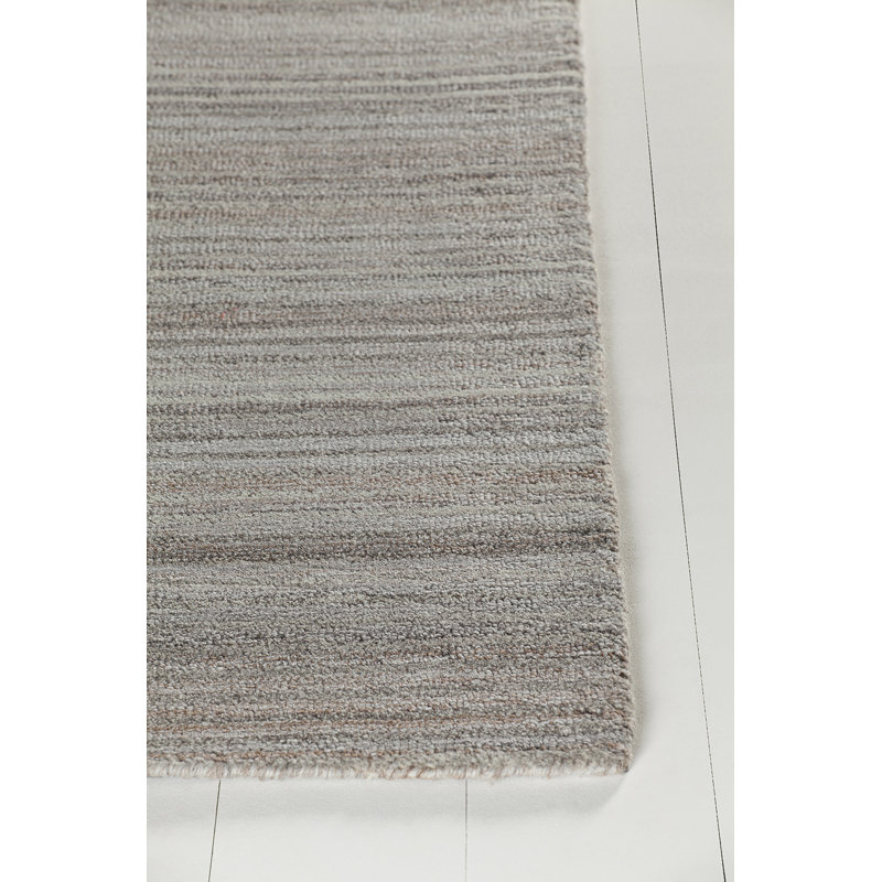 Anya Chic Stripes Hand-tufted Wool Area Rug, Gray 9' x 13'