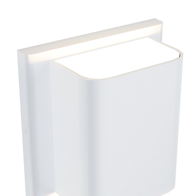 White Dimmable LED Outdoor Wall Light Fixture