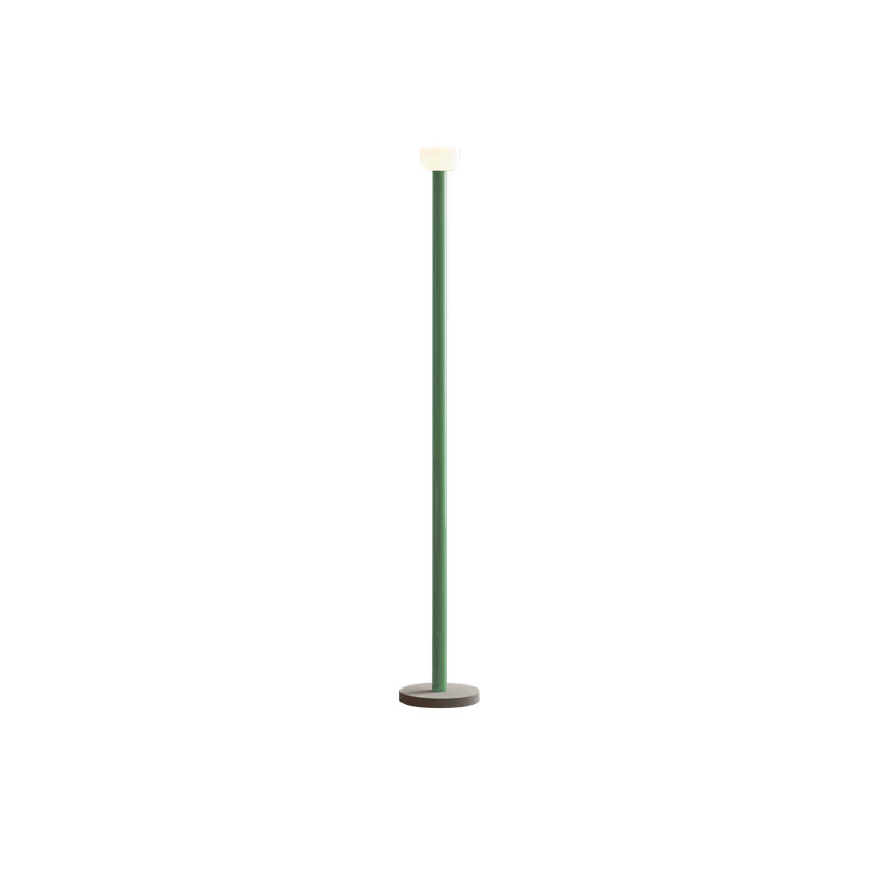 Green Aluminum and Concrete LED Floor Lamp