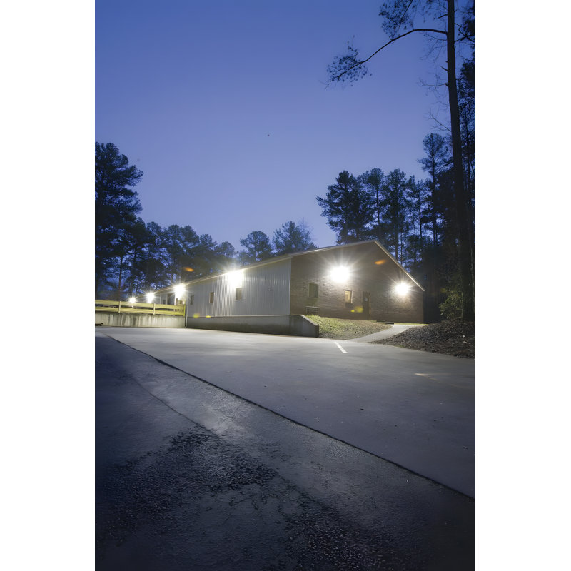 Traditional Bronze Circular LED Wall Sconce with White Glass Shade