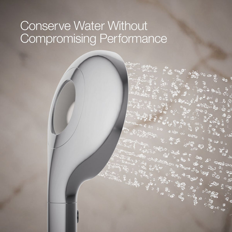 Polished Chrome Two-Function Handheld Showerhead