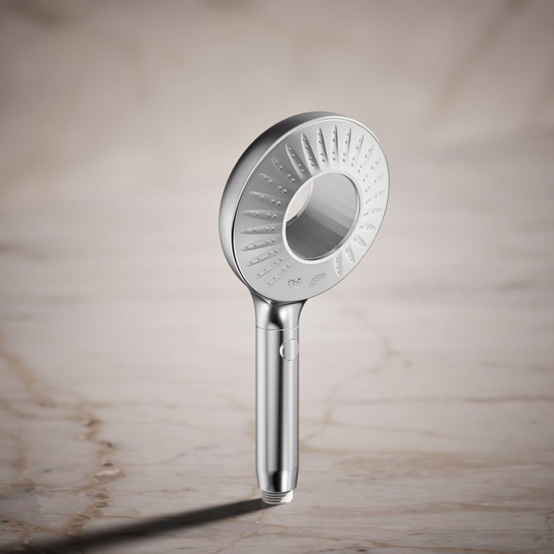 Polished Chrome Two-Function Handheld Showerhead