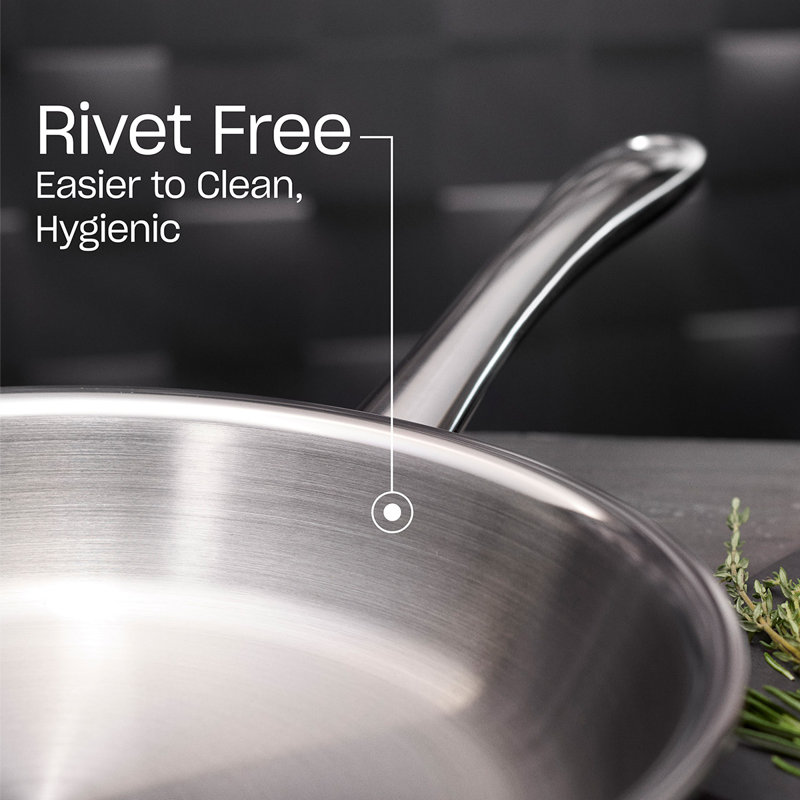 M5 Pro-Ply 5-Ply Stainless Steel 5-Piece Cookware Set