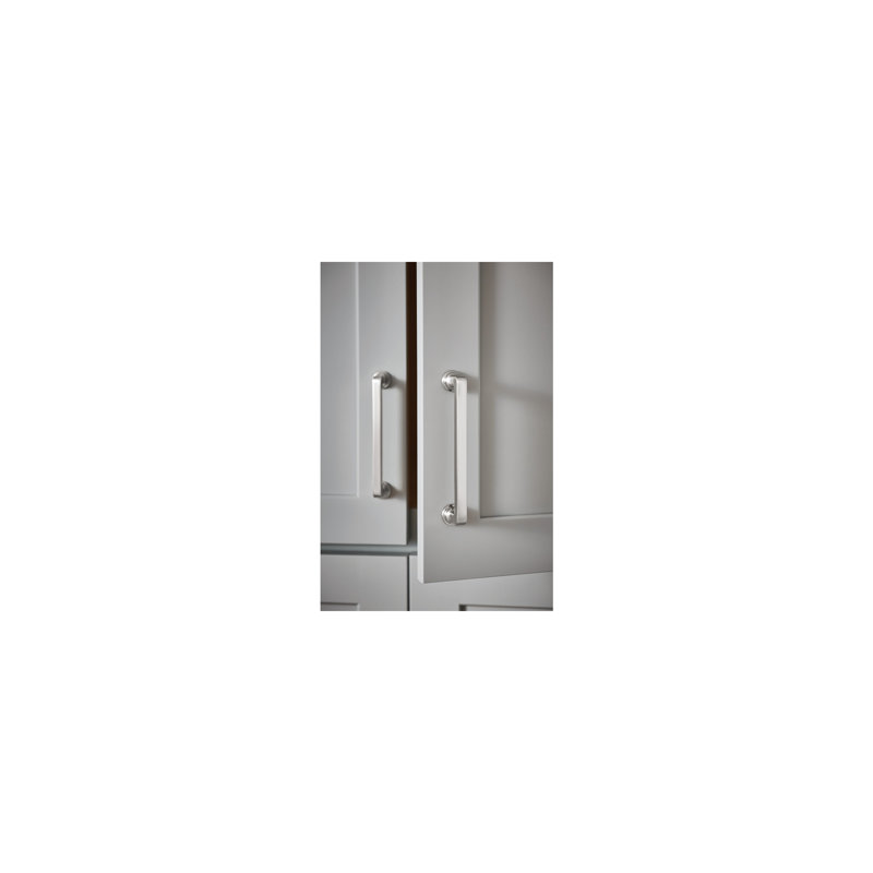 Polished Nickel 12" Bar Pull Handle with Mounting Hardware