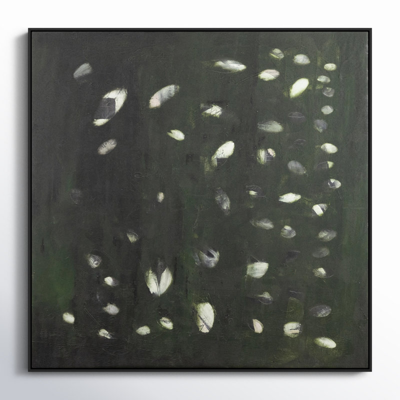 Verde Oculus Abstract Black and Green Canvas Wall Art