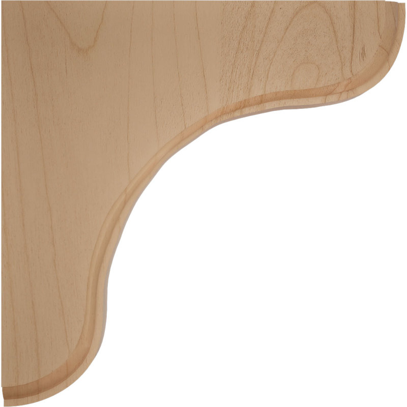 Alder Hand-Carved 5.5'' Wood Bracket Corbel