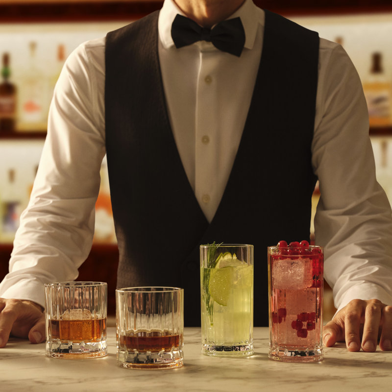 Nude Wayne Lead-Free Crystal Whiskey Glasses Set of 4