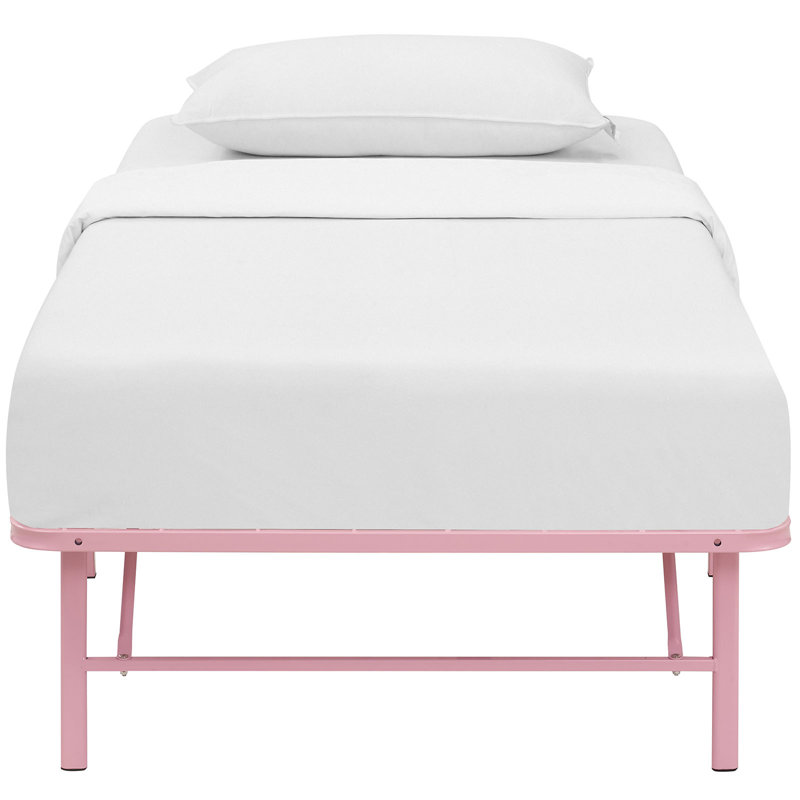 Horizon Red Twin Stainless Steel Foldable Bed Frame