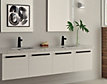 Zura Modern Matte Black Chrome Lever Bathroom Faucet