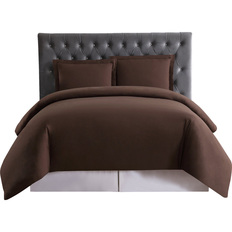 Light Blue Full/Queen Microfiber Duvet Cover Set
