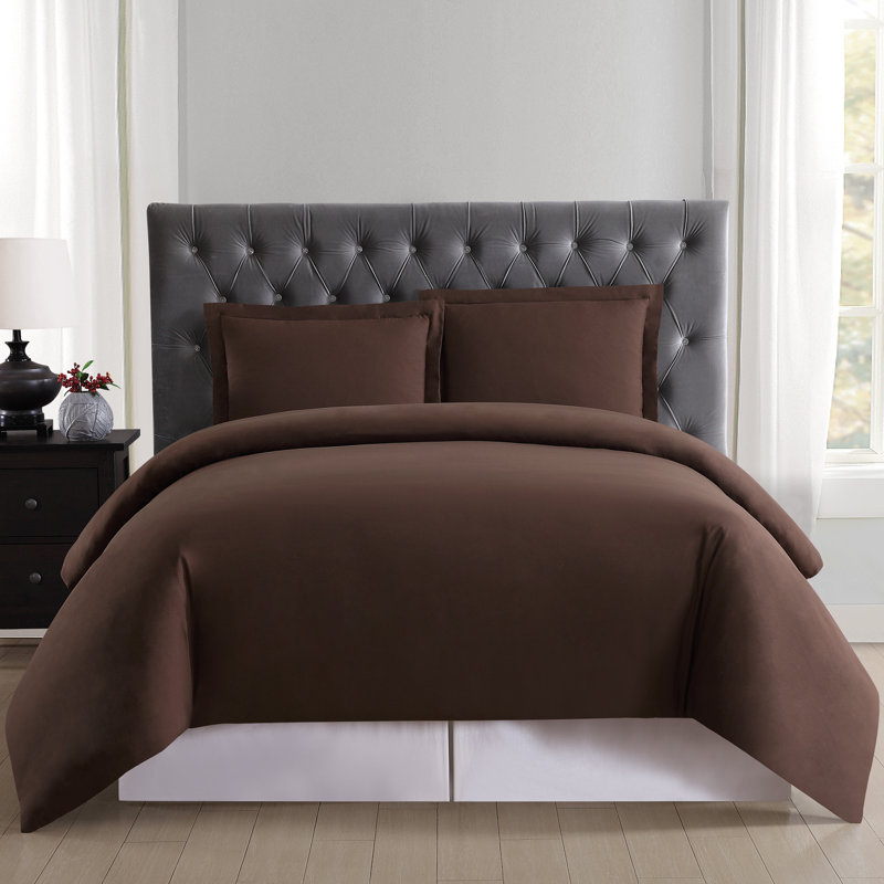 Light Blue Full/Queen Microfiber Duvet Cover Set