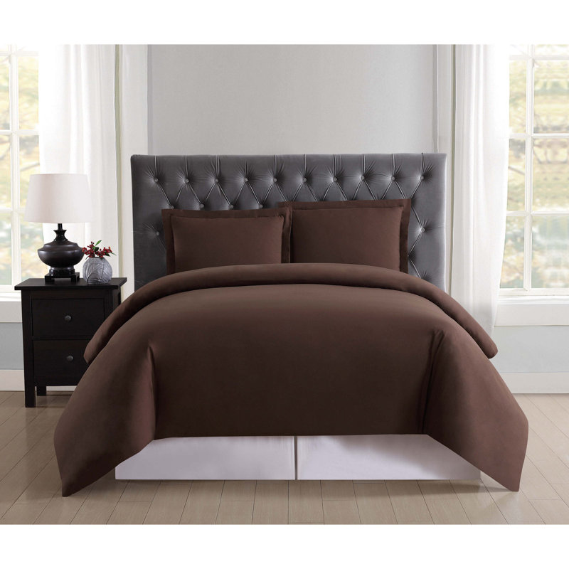 Light Blue Full/Queen Microfiber Duvet Cover Set