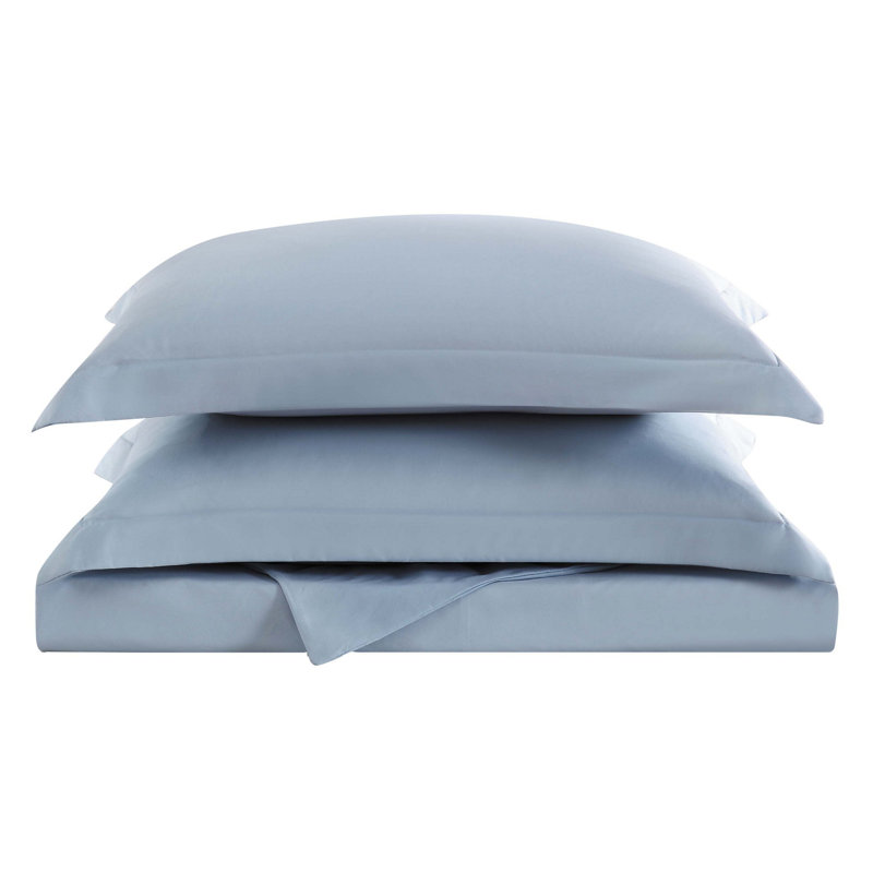 Light Blue Full/Queen Microfiber Duvet Cover Set