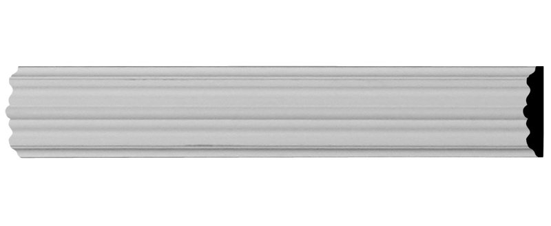 Elegant Primed Urethane 7.88' Architectural Chair Rail