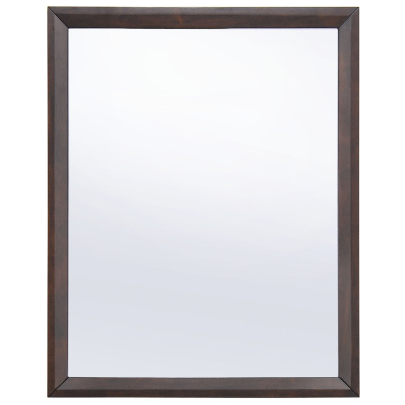 Tracy Cappuccino Rectangular Wood Dresser Mirror
