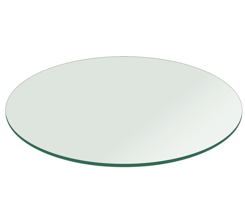 Elegant 14" Clear Tempered Glass Round Coffee Table Top