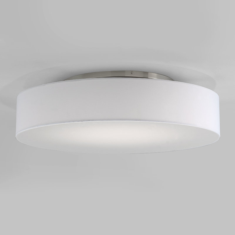 Manhattan Elegance 26" LED Drum Semi-Flush Mount in Brushed Nickel