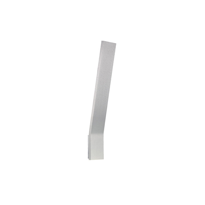 Sleek Pewter 11" LED Sconce with Clear Diffuser Glass and Dimmable Light