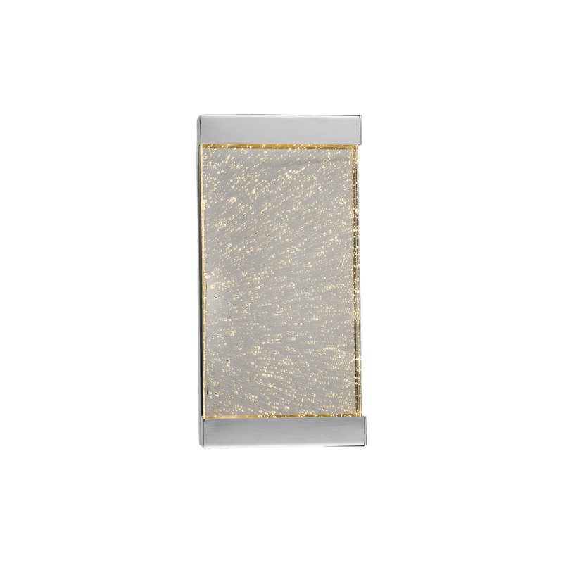 Glacier Polished Nickel 15" Dimmable LED Wall Sconce