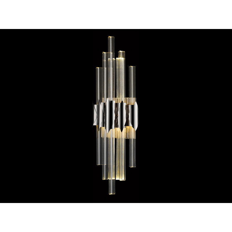 Glacier Avenue 22" Dimmable Nickel Wall Sconce