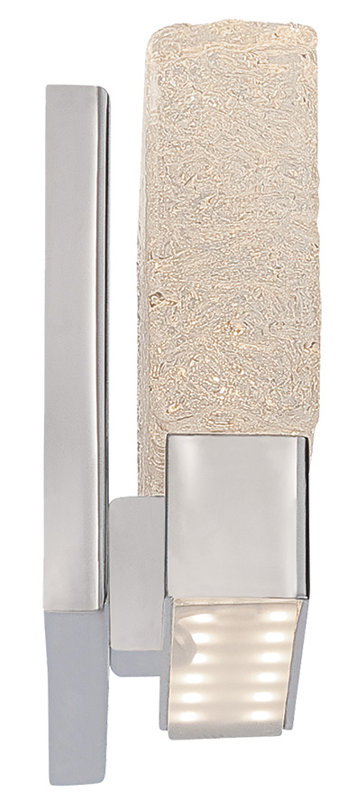 Chrome and Clear Glass LED Wall Sconce