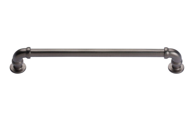 Brushed Nickel 7 9/16" Industrial Bar Pull Handle