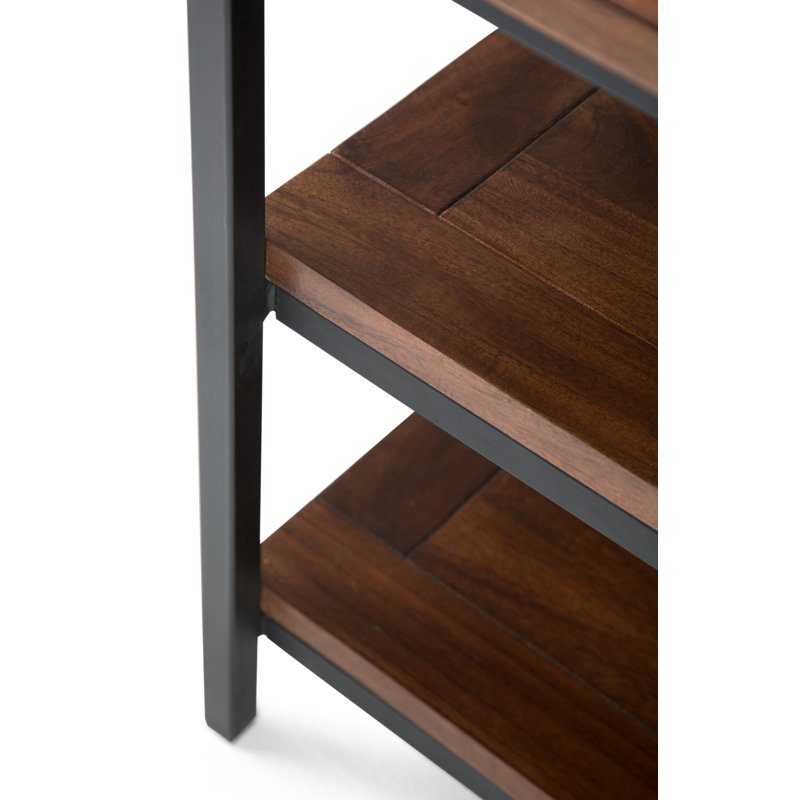 Skyler 60'' Dark Cognac Brown Industrial Mango Wood TV Stand