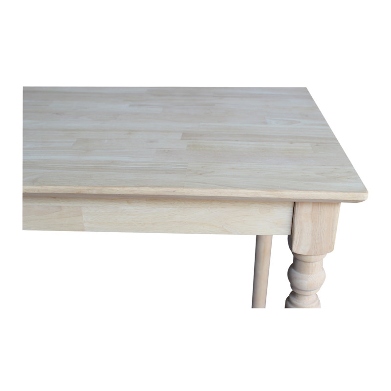 Elegant Solid Wood Extendable Bar Height Dining Table