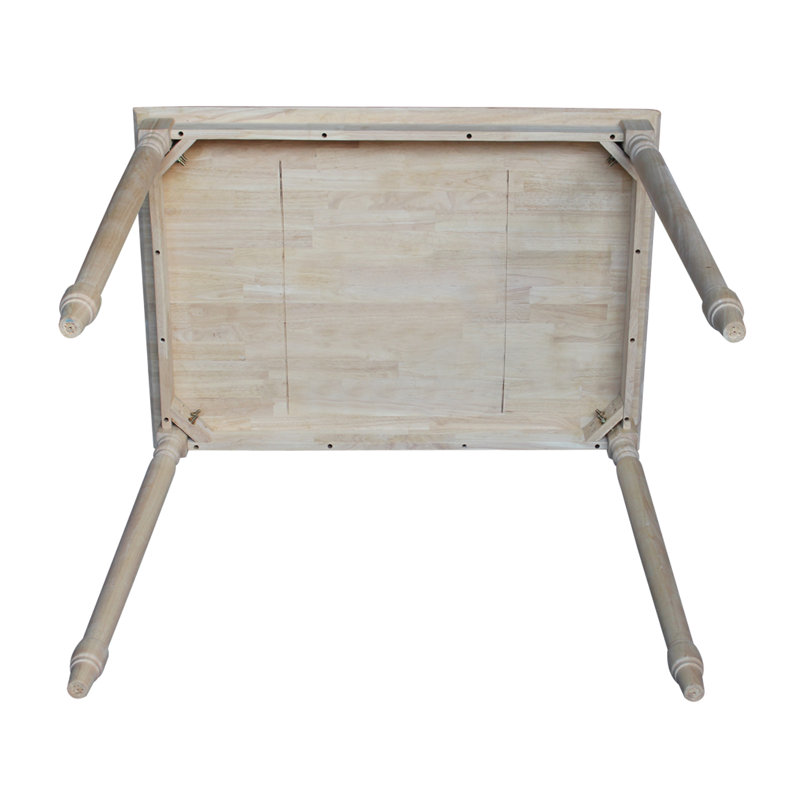 Elegant Solid Wood Extendable Bar Height Dining Table