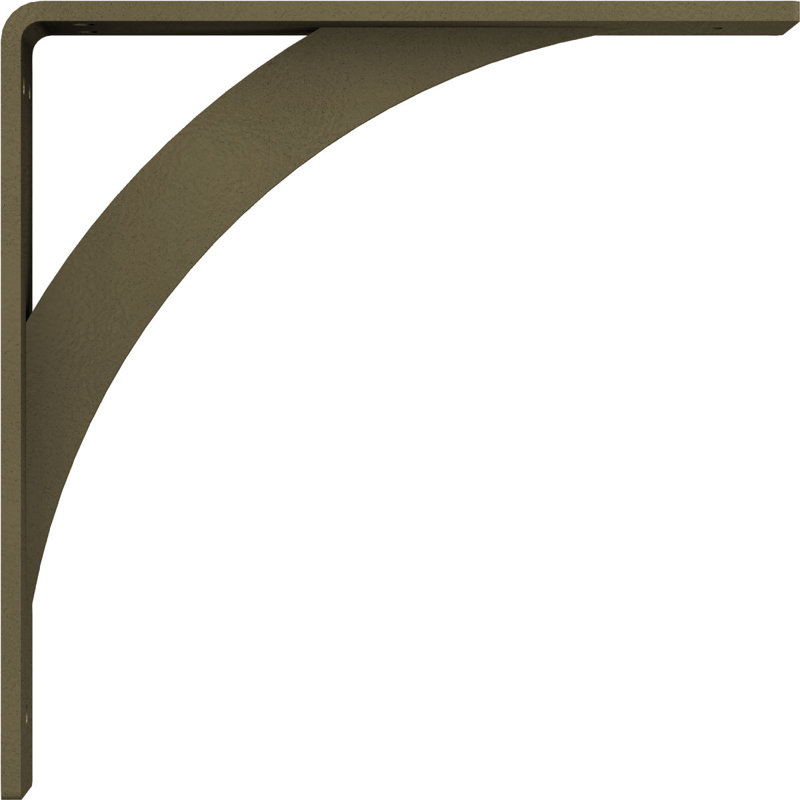 Legacy 10'' Hammered Gold Steel Bracket for Versatile Shelving