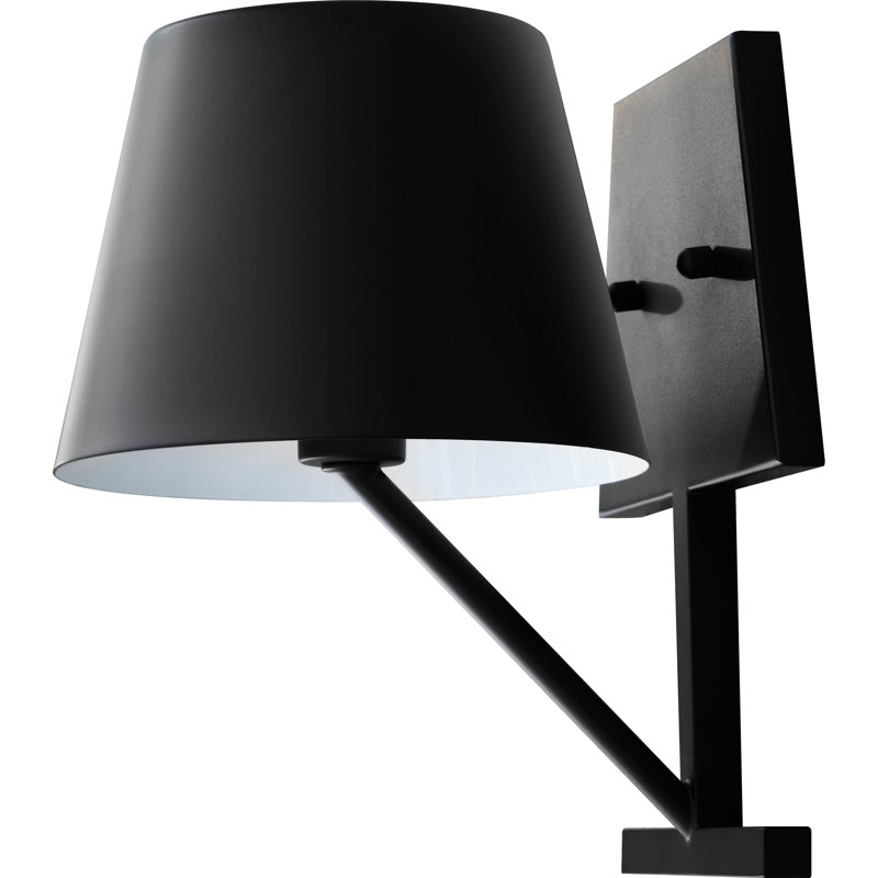 Concom Matte Black Dimmable Steel Wall Sconce