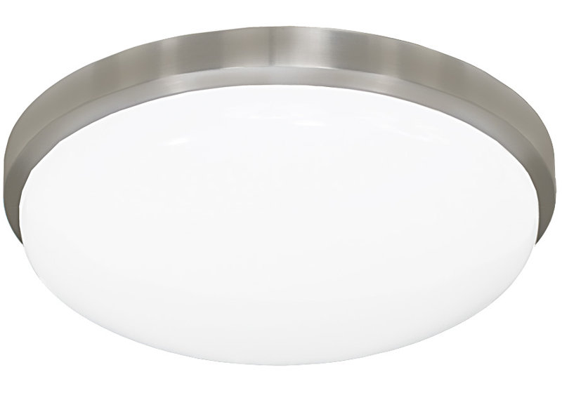 Brushed Nickel 11.38'' LED Flush Mount with Driverless Technology