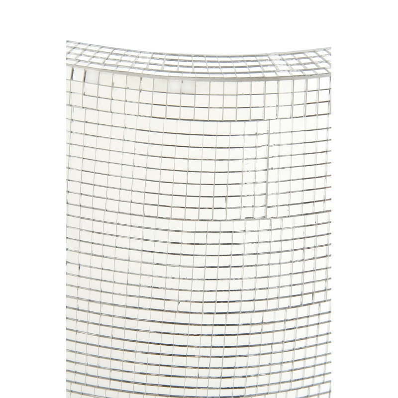 Elegant Silver Ceramic Mosaic Floor Vase 16"x51"