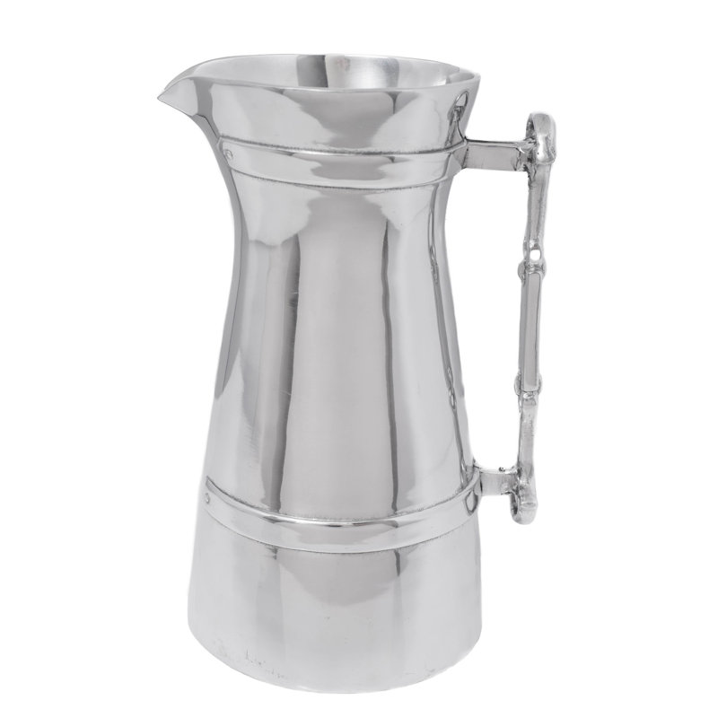 Polished Aluminum Equestrian Inspired Table Pitcher