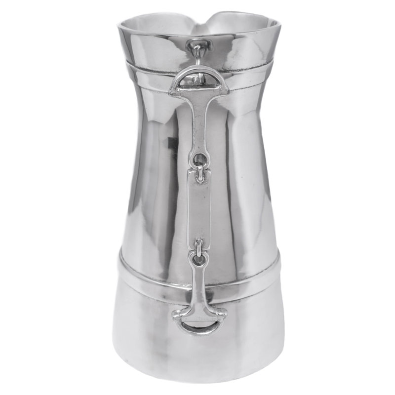 Polished Aluminum Equestrian Inspired Table Pitcher