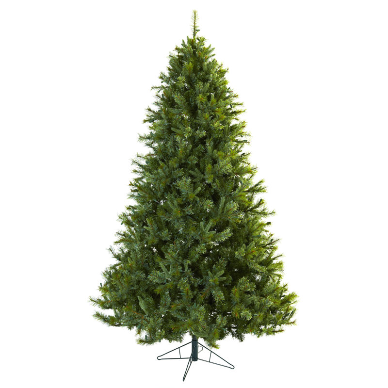 7.5' Green Pine Artificial Christmas Tree with Clear Lights