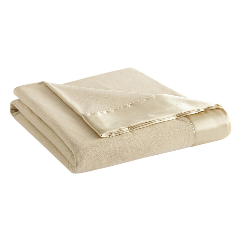 King Size Cream Fleece Sherpa Knitted Blanket