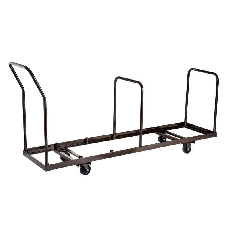 Solid Steel Vertical Folding Chair Storage Dolly, 35 Capacity